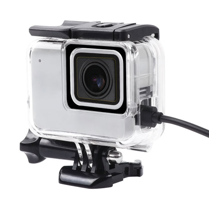 สำหรับ GoPro HERO7 สีขาว / เงินโครงกระดูกที่อยู่อาศัยด้านข้างกลวงป้องกันกรณีที่มีหัวเข็มขัดพื้นฐานเมาและสกรู, Side Hollow