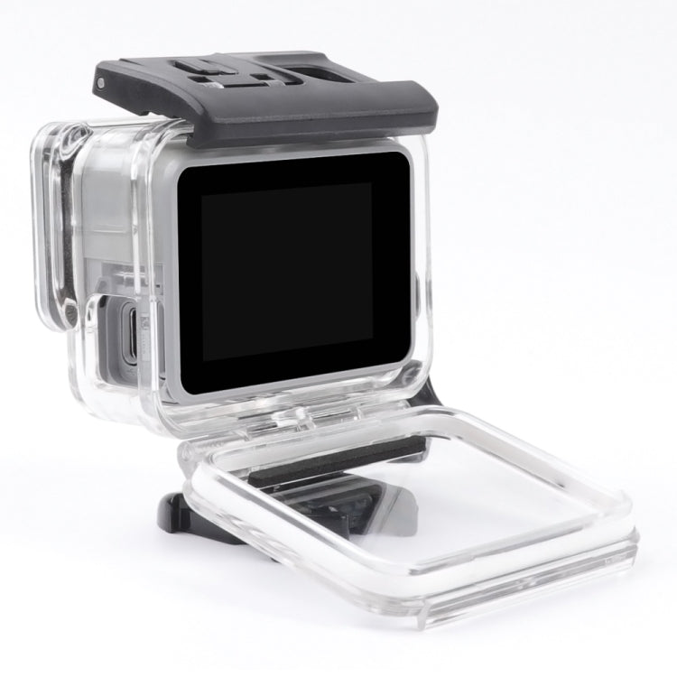 สำหรับ GoPro HERO7 สีขาว / เงินโครงกระดูกที่อยู่อาศัยด้านข้างกลวงป้องกันกรณีที่มีหัวเข็มขัดพื้นฐานเมาและสกรู, Side Hollow
