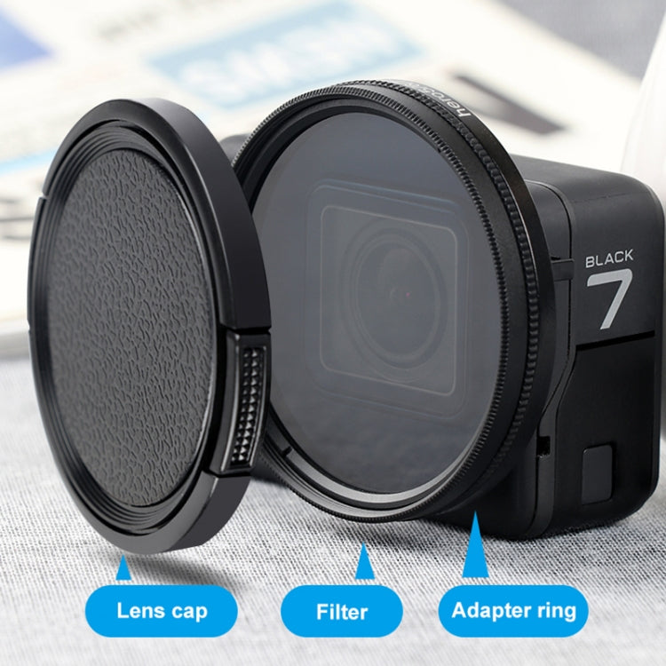 RUIGPRO สำหรับ GoPro HERO 7/6/5 Professional 52 มม. 10X ฟิลเตอร์เลนส์ระยะใกล้พร้อมแหวนอะแดปเตอร์ฟิลเตอร์และฝาปิดเลนส์, 10X Close-up Lens