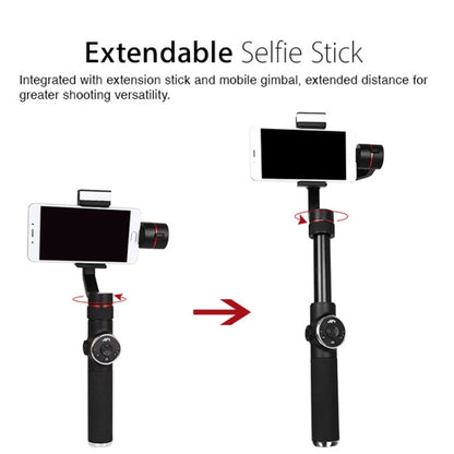 AFI V5 Smooth 3-Axis Handheld อลูมิเนียมโคลงกิมบอลไร้แปรงถ่านพร้อมขาตั้งกล้องและเติมแสงสำหรับสมาร์ทโฟนภายใน 6 นิ้วรองรับการติดตามใบหน้า