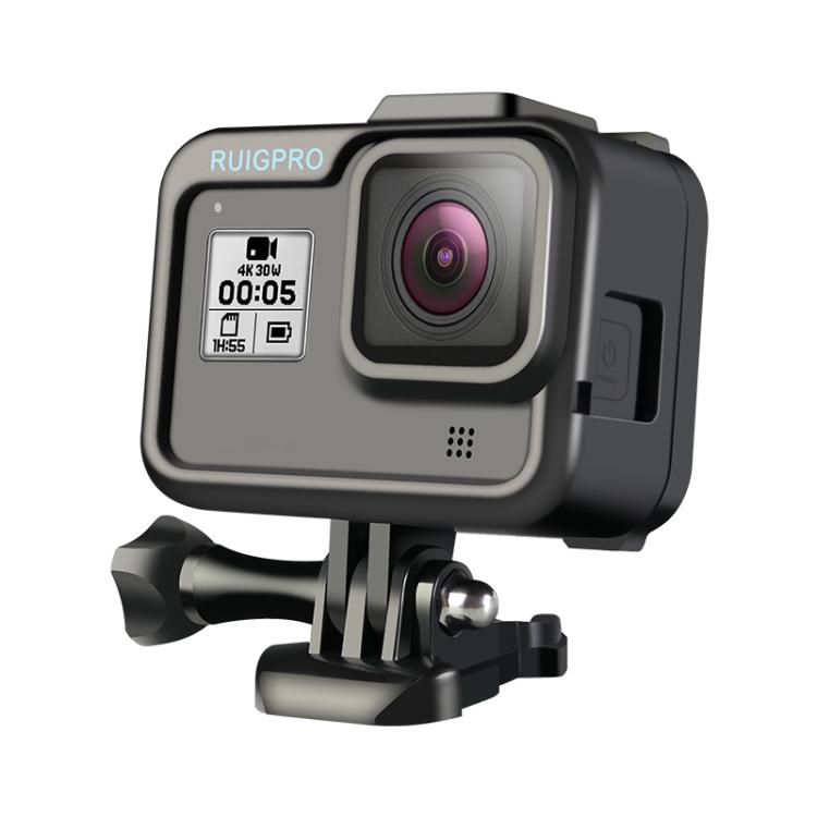 RUIGPRO สำหรับ GoPro HERO8 Black Standard Border PC กรอบ ABS Mount เคสป้องกัน