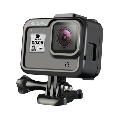 RUIGPRO สำหรับ GoPro HERO8 Black Standard Border PC กรอบ ABS Mount เคสป้องกัน