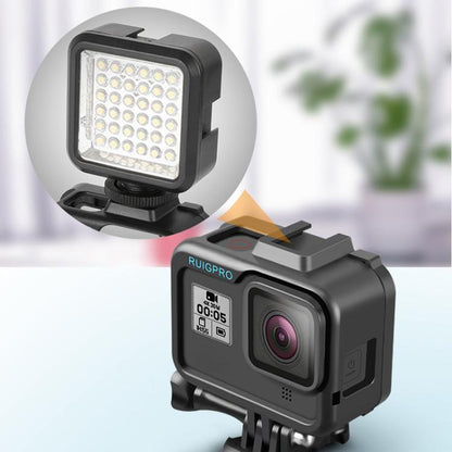 RUIGPRO สำหรับ GoPro HERO8 Black Standard Border PC กรอบ ABS Mount เคสป้องกัน