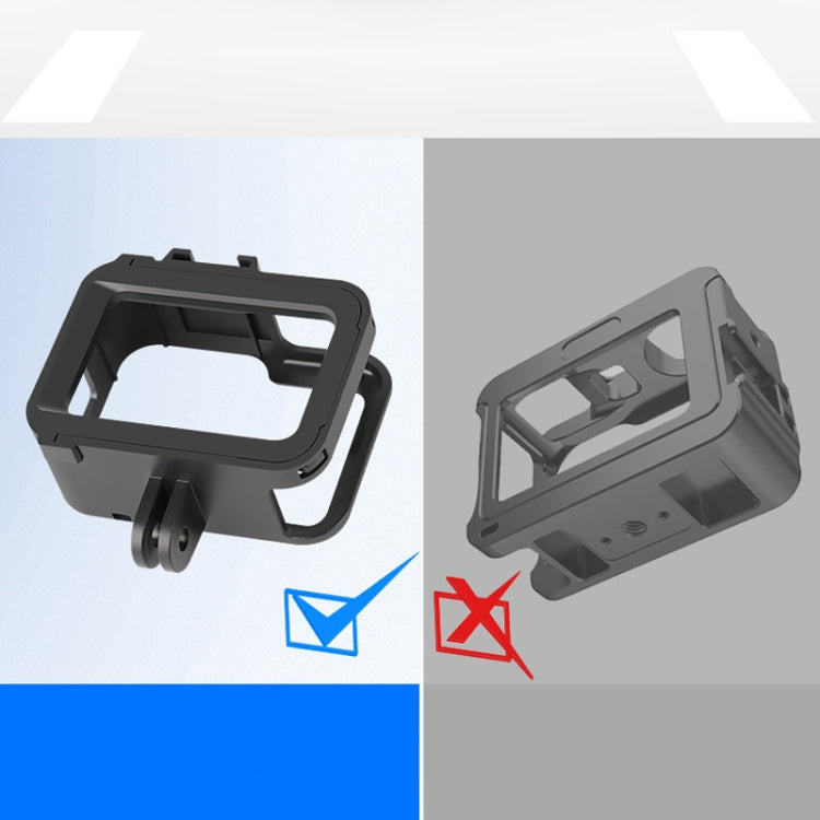 RUIGPRO สำหรับ GoPro HERO8 Black Standard Border PC กรอบ ABS Mount เคสป้องกัน