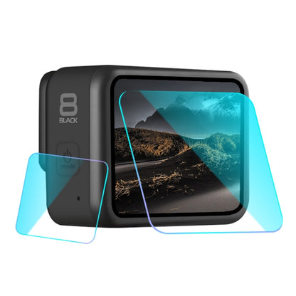 สำหรับ GoPro HERO8 เลนส์สีดำ + จอแสดงผล LCD ฟิล์มกระจกนิรภัย, For GoPro HERO8 Black