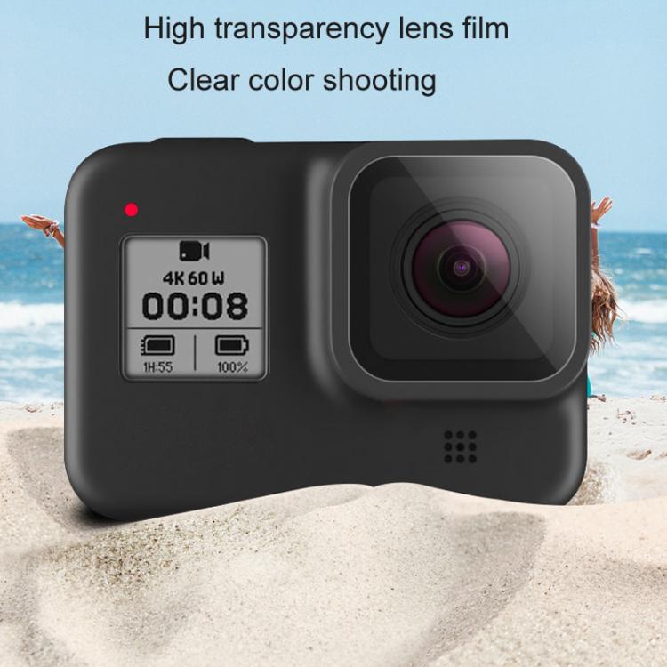 สำหรับ GoPro HERO8 เลนส์สีดำ + จอแสดงผล LCD ฟิล์มกระจกนิรภัย, For GoPro HERO8 Black