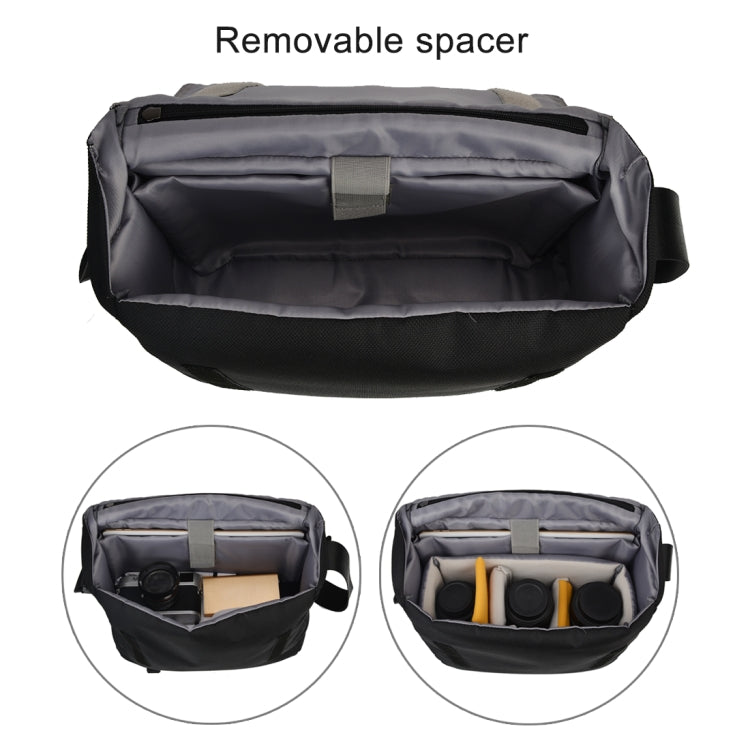 CADeN K12 แบบพกพากระเป๋ากล้องไหล่ Messenger กระเป๋าขาตั้งกล้องสำหรับ Nikon, Canon, Sony, กล้อง DSLR/SLR