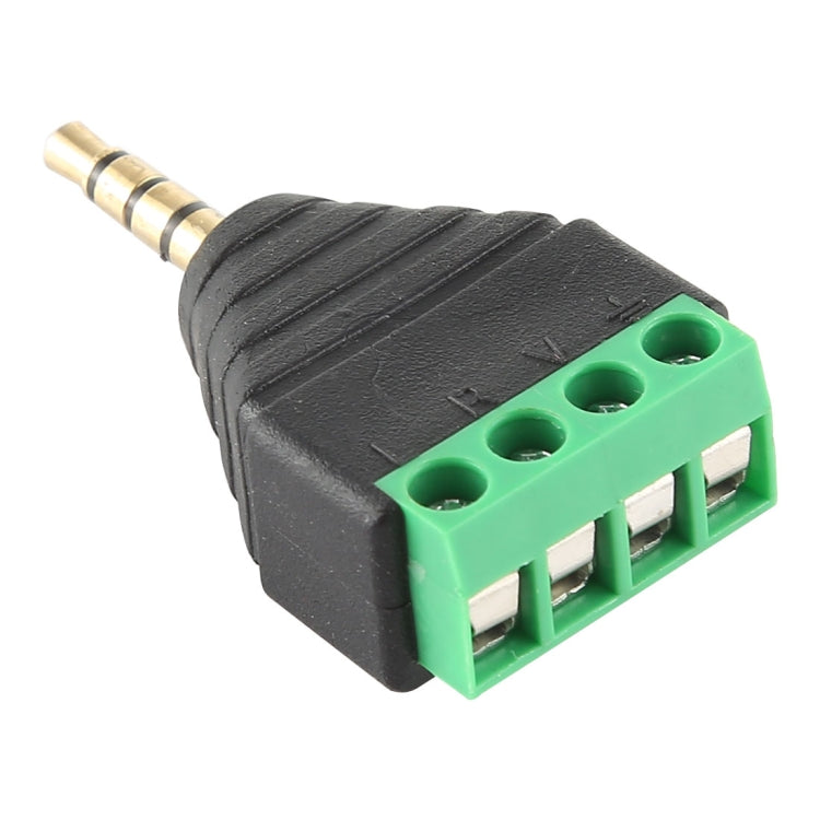 ปลั๊กตัวผู้ขนาด 3.5 มม. 4 เสา 4 พินขั้วต่อเสียงสเตอริโอ, 3.5mm Male (4 Pin)