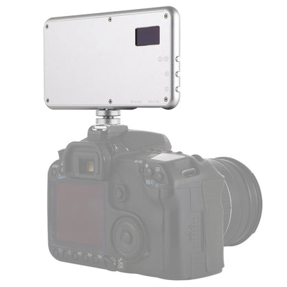 LED011S Pocket 180 LEDs Professional Vlogging การถ่ายภาพวิดีโอและสตูดิโอถ่ายภาพพร้อมจอแสดงผล OLED และอะแดปเตอร์รองเท้าเย็นสำหรับกล้อง Canon / Nikon DSLR, 180 LED