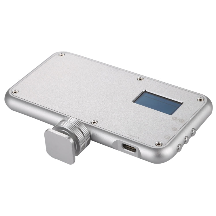 LED-013 Pocket 112 LEDs Professional Vlogging การถ่ายภาพวิดีโอและสตูดิโอถ่ายภาพพร้อมจอแสดงผล OLED และอะแดปเตอร์รองเท้าเย็นสำหรับกล้อง Canon / Nikon DSLR, 112 LED