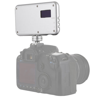 LED-013 Pocket 112 LEDs Professional Vlogging การถ่ายภาพวิดีโอและสตูดิโอถ่ายภาพพร้อมจอแสดงผล OLED และอะแดปเตอร์รองเท้าเย็นสำหรับกล้อง Canon / Nikon DSLR, 112 LED