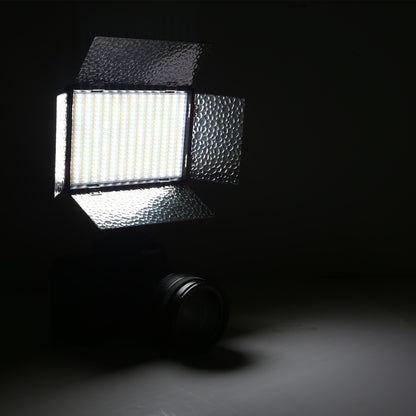 LED01 520 LEDs 4100LM Professional Vlogging การถ่ายภาพวิดีโอและสตูดิโอถ่ายภาพแสงสำหรับกล้อง Canon/Nikon DSLR, 520 LED