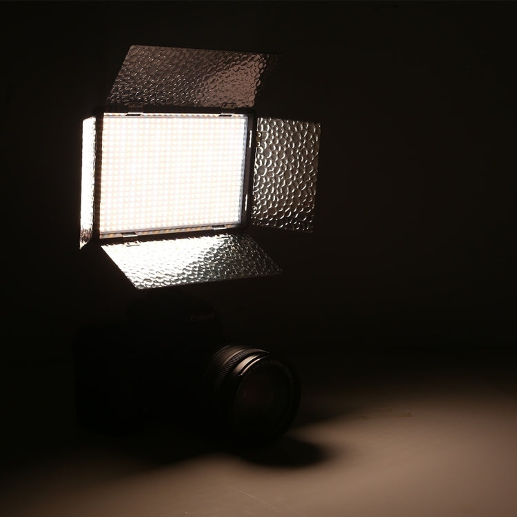 LED01 520 LEDs 4100LM Professional Vlogging การถ่ายภาพวิดีโอและสตูดิโอถ่ายภาพแสงสำหรับกล้อง Canon/Nikon DSLR, 520 LED