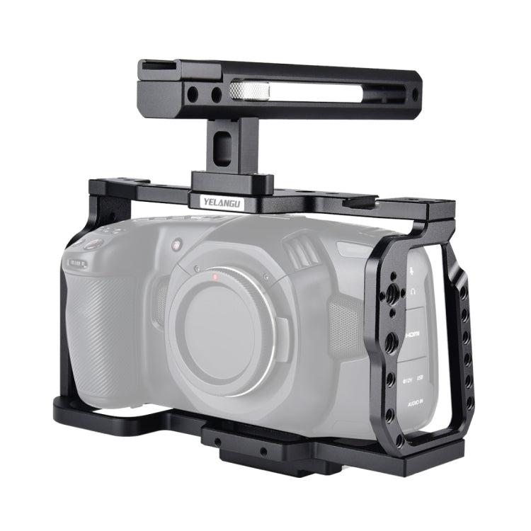 YELANGU C9-A YLG0911A จัดการวิดีโอ กล้อง โคลงกรงสำหรับ DJI BMPCC 4K, C9-A