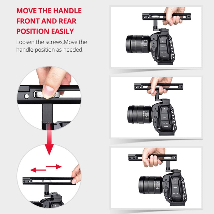 YELANGU C9-A YLG0911A จัดการวิดีโอ กล้อง โคลงกรงสำหรับ DJI BMPCC 4K, C9-A