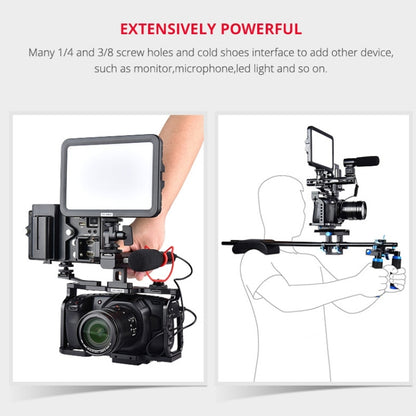 YELANGU C9-A YLG0911A จัดการวิดีโอ กล้อง โคลงกรงสำหรับ DJI BMPCC 4K, C9-A