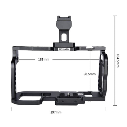 YELANGU C9-A YLG0911A จัดการวิดีโอ กล้อง โคลงกรงสำหรับ DJI BMPCC 4K, C9-A