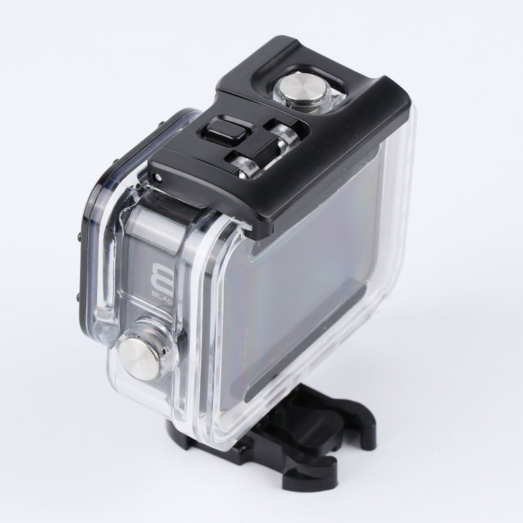 สำหรับ GoPro HERO8 Black เคสกันน้ำ 45 ม. พร้อมหัวเข็มขัดและสกรูแบบพื้นฐาน, For GoPro HERO8 Black