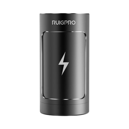 RUIGPRO สำหรับ GoPro HERO8 สีดำ/7/6/5 3 ช่องเครื่องชาร์จแบตเตอรี่เครื่องชาร์จแบตเตอรี่ไร้สายพร้อมไฟแสดงสถานะ LED