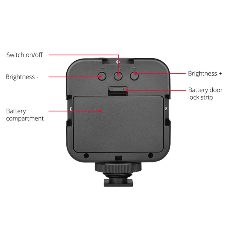 YELANGU LED01 49 ไฟวิดีโอ LED สำหรับกล้อง / กล้องวิดีโอ, Video Light