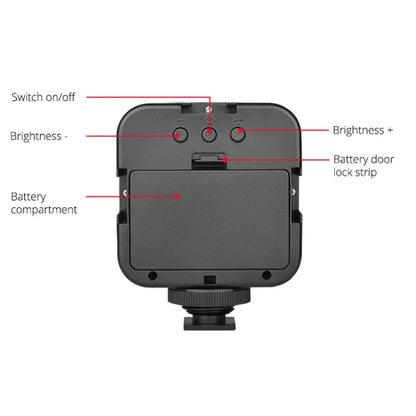 YELANGU LED01 49 ไฟวิดีโอ LED สำหรับกล้อง / กล้องวิดีโอ, Video Light