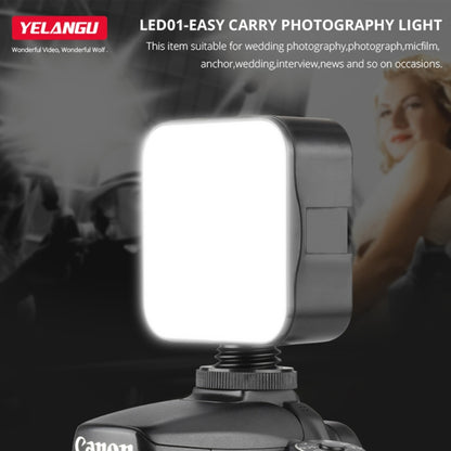 YELANGU LED01 49 ไฟวิดีโอ LED สำหรับกล้อง / กล้องวิดีโอ, Video Light