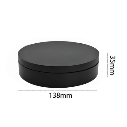 13.8 ซม.ชาร์จ USB สมาร์ท 360 องศาหมุนแผ่นเสียงขาตั้งจอแสดงผลวิดีโอ Props แผ่นเสียงสำหรับถ่ายภาพ, โหลด 3 กก.
