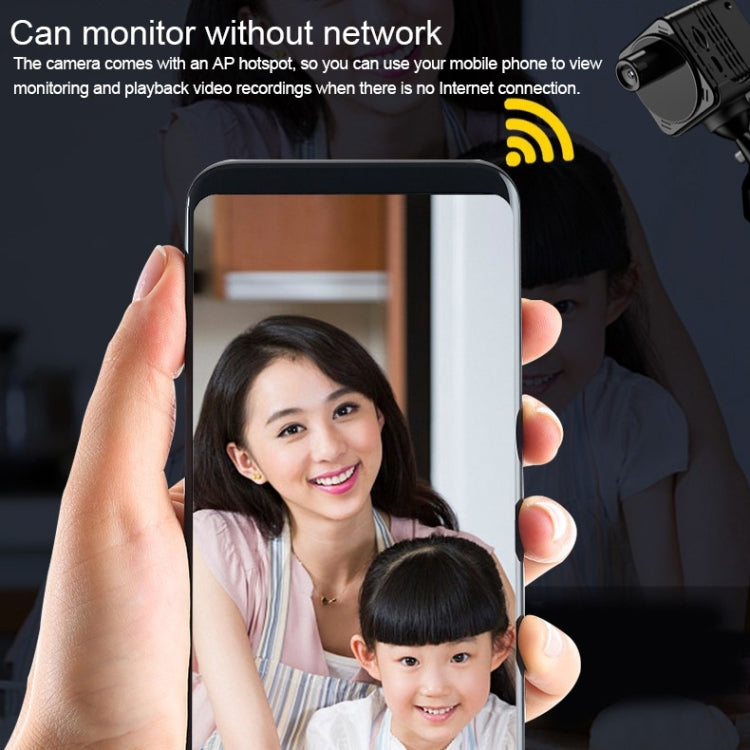 R89 Full HD 1080P WiFi Mini DV Recorder กล้อง, รองรับการตรวจจับจอภาพ & Night Vision & Loop Recording & TF Card, R89