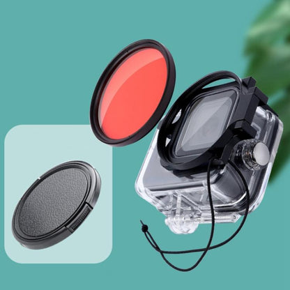 RUIGPRO สำหรับ GoPro HERO8 Professional 58 มม.สีดำน้ำที่อยู่อาศัยเลนส์กรอง + ดำน้ำที่อยู่อาศัยกันน้ำพร้อมตัวกรองอะแดปเตอร์แหวนและฝาครอบเลนส์