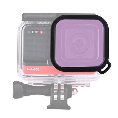 ฟิลเตอร์เลนส์สีดำน้ำแบบ Square Housing สำหรับ Insta360 ONE R 4K Edition / 1 นิ้ว