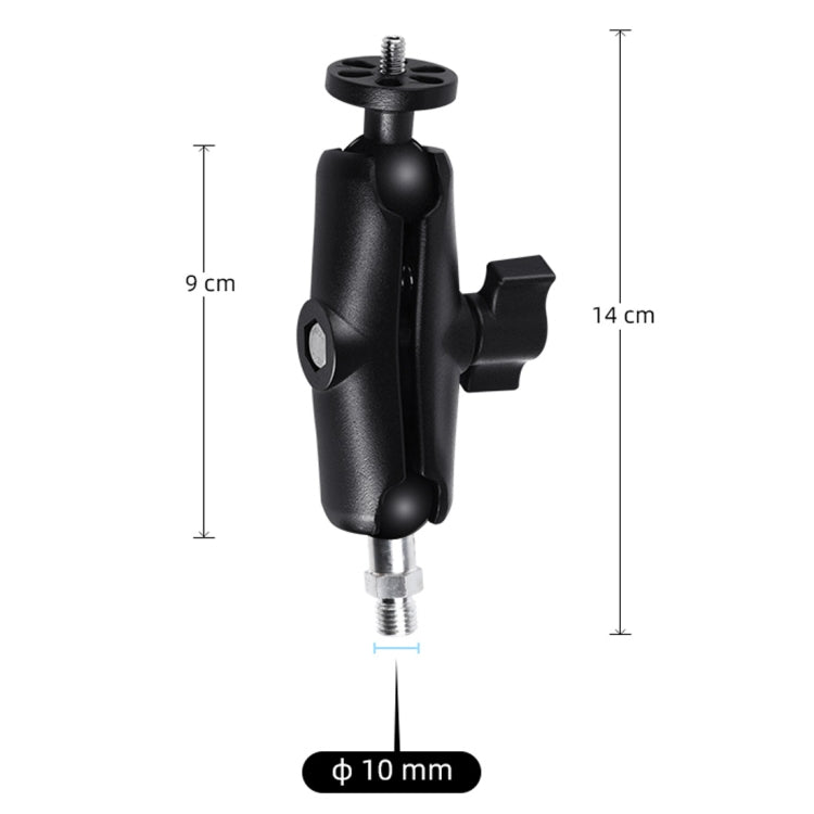 M10 9 ซม.ก้านเชื่อมต่อคงที่ที่วางยึดรถจักรยานยนต์พร้อมอะแดปเตอร์ขาตั้งกล้องและสกรูสำหรับ GoPro Hero11 สีดำ / HERO10 สีดำ /9 สีดำ /8 สีดำ /7 /6 /5 /5 เซสชัน /4 เซสชัน /4 /3+ /3 /2 /1,DJI Osmo Action และกล้องแอคชั่นอื่นๆ, M10 9cm Connecting Rod Holder