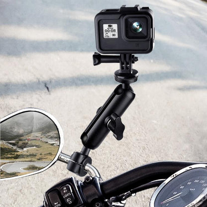 9 ซม.ก้านเชื่อมต่อ 20 มม.หัวลูกรถจักรยานยนต์กระจกมองหลัง FIXED Mount Holder พร้อมอะแดปเตอร์ขาตั้งกล้องและสกรูสำหรับ GoPro Hero11 สีดำ / HERO10 สีดำ /9 สีดำ /8 สีดำ /7 /6 /5 /5 เซสชัน /4 เซสชัน /4 /3+ /3 /2/1, DJI Osmo Action และกล้องแอคชั่นอื่นๆ       ...