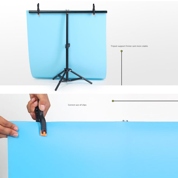 70x75 ซม.T-Shape Photo Studio พื้นหลังสนับสนุนฉากหลังคานยึดชุดคลิป, ไม่มีฉากหลัง, 70x75cm