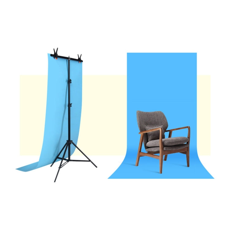 100x200 ซม.T-Shape Photo Studio พื้นหลังสนับสนุนฉากหลังคานยึดชุดพร้อมคลิป, ไม่มีฉากหลัง, 100x200cm