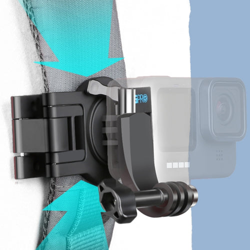 RUIGPRO 360 องศาหมุน Quick Release สายคล้องไหล่กระเป๋าเป้สะพายหลัง Mount สำหรับ GoPro Hero11 สีดำ/HERO10 สีดำ/9 สีดำ/8 สีดำ/7/6/5/5 เซสชัน/4 เซสชัน/4/3 +/3/2/1, DJI Osmoกล้องแอคชั่นและกล้องแอคชั่นอื่นๆ