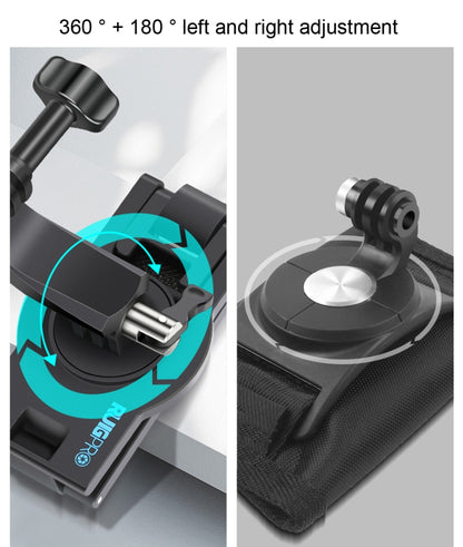 RUIGPRO 360 องศาหมุน Quick Release สายคล้องไหล่กระเป๋าเป้สะพายหลัง Mount สำหรับ GoPro Hero11 สีดำ/HERO10 สีดำ/9 สีดำ/8 สีดำ/7/6/5/5 เซสชัน/4 เซสชัน/4/3 +/3/2/1, DJI Osmoกล้องแอคชั่นและกล้องแอคชั่นอื่นๆ