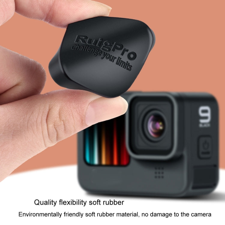 RUIGPRO สำหรับ GoPro HERO10 Black / HERO9 Black ยางนุ่มป้องกันรอยขีดข่วนฝาครอบเลนส์กล้องป้องกันรอยขีดข่วน, For GoPro HERO9 Black