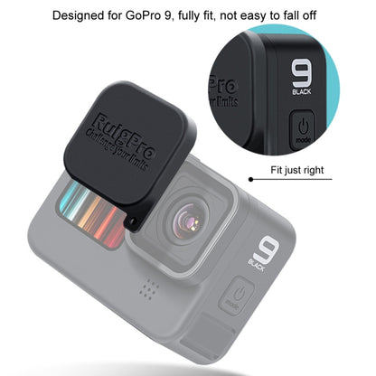 RUIGPRO สำหรับ GoPro HERO10 Black / HERO9 Black ยางนุ่มป้องกันรอยขีดข่วนฝาครอบเลนส์กล้องป้องกันรอยขีดข่วน, For GoPro HERO9 Black