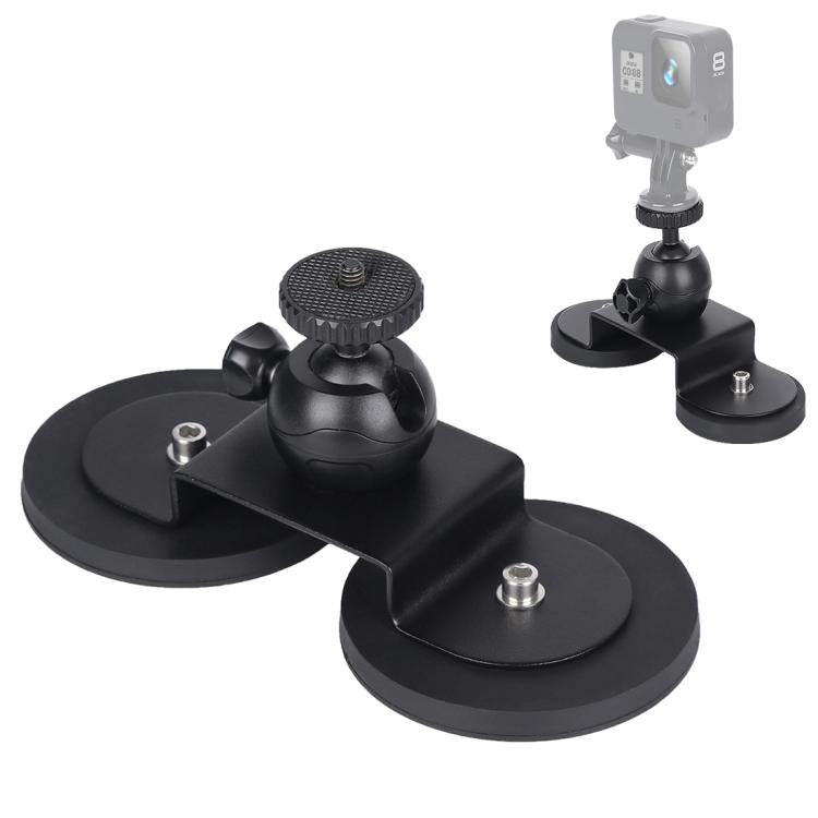 ขายึดถ้วยดูดในรถยนต์สำหรับ GoPro Hero11 Black / HERO10 Black / HERO9 Black / HERO8 Black / 7/6/5/5 เซสชัน / 4 เซสชัน / 4/3 + / 3/2/1, Xiaoyi และกล้องแอ็คชั่นอื่น ๆ ขนาด:ล, Size: L