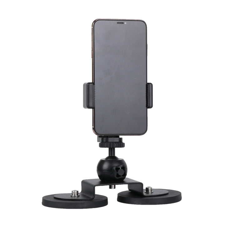 ขายึดถ้วยดูดในรถยนต์สำหรับ GoPro Hero11 Black / HERO10 Black / HERO9 Black / HERO8 Black / 7/6/5/5 เซสชัน / 4 เซสชัน / 4/3 + / 3/2/1, Xiaoyi และกล้องแอ็คชั่นอื่น ๆ ขนาด:ล, Size: L