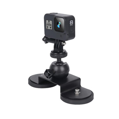 ขายึดถ้วยดูดในรถยนต์สำหรับ GoPro Hero11 Black / HERO10 Black / HERO9 Black / HERO8 Black / 7/6/5/5 เซสชัน / 4 เซสชัน / 4/3 + / 3/2/1, Xiaoyi และกล้องแอ็คชั่นอื่น ๆ ขนาด:ล, Size: L