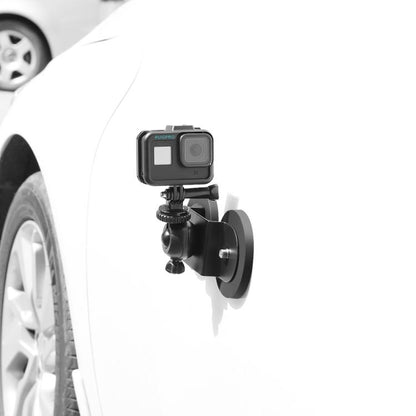 ขายึดถ้วยดูดในรถยนต์สำหรับ GoPro Hero11 Black / HERO10 Black / HERO9 Black / HERO8 Black / 7/6/5/5 เซสชัน / 4 เซสชัน / 4/3 + / 3/2/1, Xiaoyi และกล้องแอ็คชั่นอื่น ๆ ขนาด:ล, Size: L