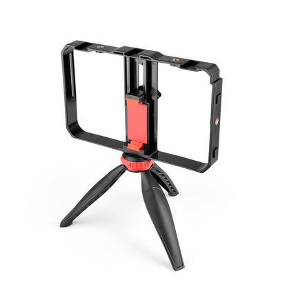 YELANGU PC203 YLG1801C Vlogging Live Broadcast LED Selfie Lightสมาร์ทโฟนวิดีโอRig Handle StabilizerพลาสติกBracketขาตั้งกล้องชุด, PC203