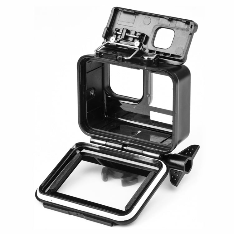 เคสป้องกันที่อยู่อาศัยกันน้ำ 50 ม. พร้อมหัวเข็มขัดพื้นฐานและสกรูสำหรับ GoPro HERO10 Black / HERO9 Black, 50m Waterproof Case