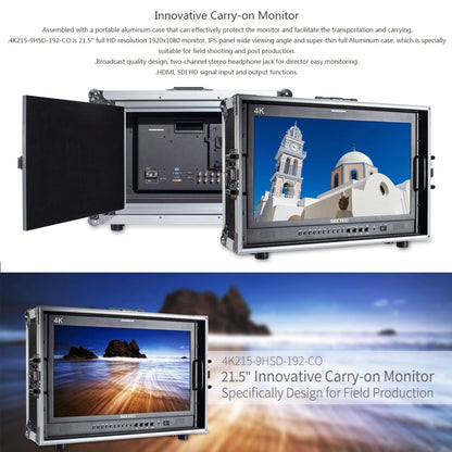 SEETEC 4K215-9HSD-CO 1920x1080 21.5 นิ้ว SDI / HDMI Full HD Director กล่องกล้อง Field Monitor, 4K215-9HSD-CO