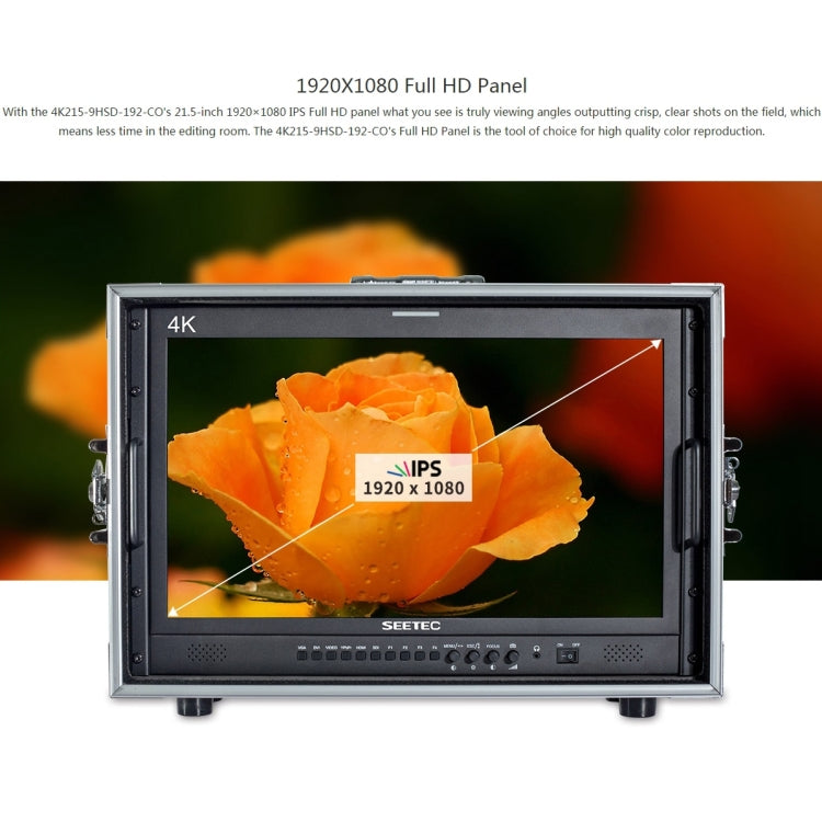 SEETEC 4K215-9HSD-CO 1920x1080 21.5 นิ้ว SDI / HDMI Full HD Director กล่องกล้อง Field Monitor, 4K215-9HSD-CO