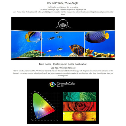 SEETEC 4K215-9HSD-CO 1920x1080 21.5 นิ้ว SDI / HDMI Full HD Director กล่องกล้อง Field Monitor, 4K215-9HSD-CO