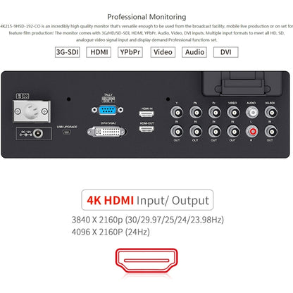 SEETEC 4K215-9HSD-CO 1920x1080 21.5 นิ้ว SDI / HDMI Full HD Director กล่องกล้อง Field Monitor, 4K215-9HSD-CO