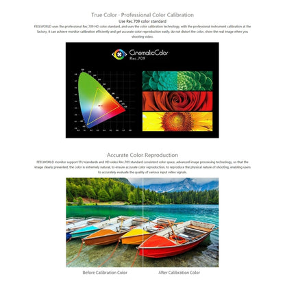 FEELWORLD LUT7 1920x1200 2200 nits 7 นิ้วหน้าจอ IPS HDMI 4K Touch Screen กล้อง Field Monitor, LUT7