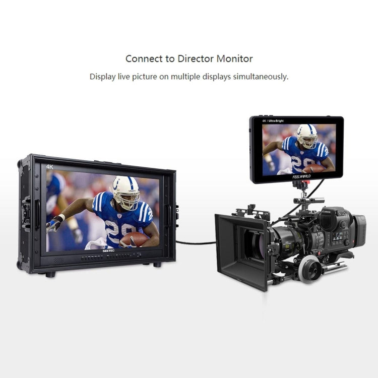 FEELWORLD LUT7 1920x1200 2200 nits 7 นิ้วหน้าจอ IPS HDMI 4K Touch Screen กล้อง Field Monitor, LUT7